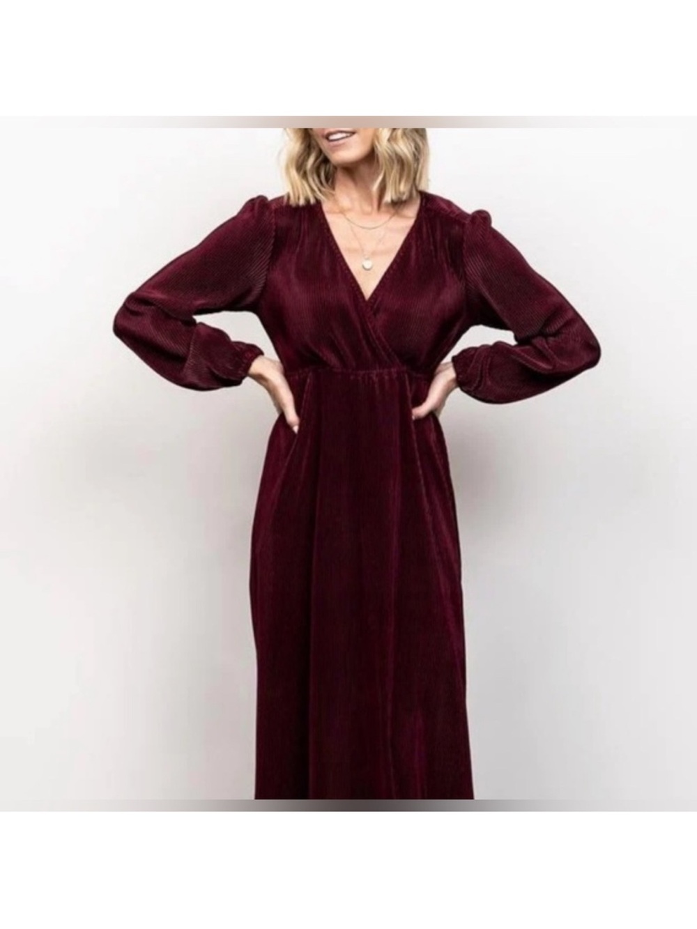 Baltic Born Burgundy Maxi Dress